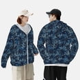 thumbnail image 5 of Fotbe Hawaiian Style Men's Women's UPF 50+ Sun Protection Jacket Hooded Cooling Shirt with Pockets Hiking Outdoor Performance-X-Large, 5 of 8