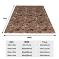 thumbnail image 3 of Rateoe Warm Coffee Pattern Print Fuzzy Fleece Throw Blanket Extra Large,Super Soft,Fluffy and Warm Blankets for Couch,Bed,All Season Use (40"x30"), 3 of 8