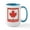 White/Blue Inside, variant on CafePress - Canada With Red Maple Leaf Large Mug - 15 oz Ceramic Large White Novelty Mug