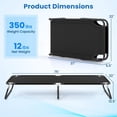 thumbnail image 5 of Choco Moon Cot Bed for Sleeping Hiking Travel, Portable and Comfortable Adventure Gear Also for Outdoor Relaxation at Home-Black, 5 of 7