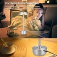 thumbnail image 3 of Modern Minimalist Metal Table Lamp Touch Control LED Desk Lamp, 3 of 8