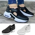 thumbnail image 4 of Tejiojio Summer Clearance Casual Single Shoes Women's Flat-bottomed Thick-soled Flying Woven Old Shoes Sneakers, 4 of 4