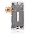 thumbnail image 4 of Esource Parts Samsung Galaxy S21 FE 5G OLED Assembly Replacement Frame White Refurbished, 4 of 10