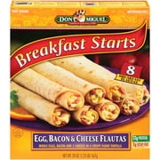Don Miguel® Breakfast Starts Egg, Bacon & Cheese Flautas 8 ct Box