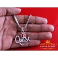 thumbnail image 6 of King of Blings Queen White Moissanite Necklace Pendants 2.00 ct. t.w. 925 Sterling, Sterling Silver (Gift Box), 6 of 11
