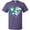 Purple, variant on Inktastic Cervical Cancer Awareness Teal and White Ribbon Around Heart T-Shirt
