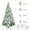 Green, White-9ft, variant on Topcobe 9' Tall Unlit Snow Flocked Pine Artificial Christmas Tree with Realistic Branches, Christmas Tree for Indoor Decoration, Green