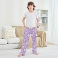 thumbnail image 6 of Wobogo Cute Purple Owl Long Pajama Pants Bottoms Soft Sleepwear with Pockets, 6 of 9