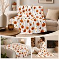 thumbnail image 3 of ICQOVD Thanksgiving themed Flannel Blanket Party Bed Blanket Sofa Throw Blanket 130 x 150 cm, 3 of 7