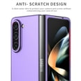 thumbnail image 6 of Feishell Ultra Thin Phone Case for Samsung Galaxy Z Fold 6 2024,Shockproof Slim Fit Hard PC Hollow Button Comfortable Hand Grip Anti-Scratch Lightweight Durable Phone Case for Women Men,Purple, 6 of 7