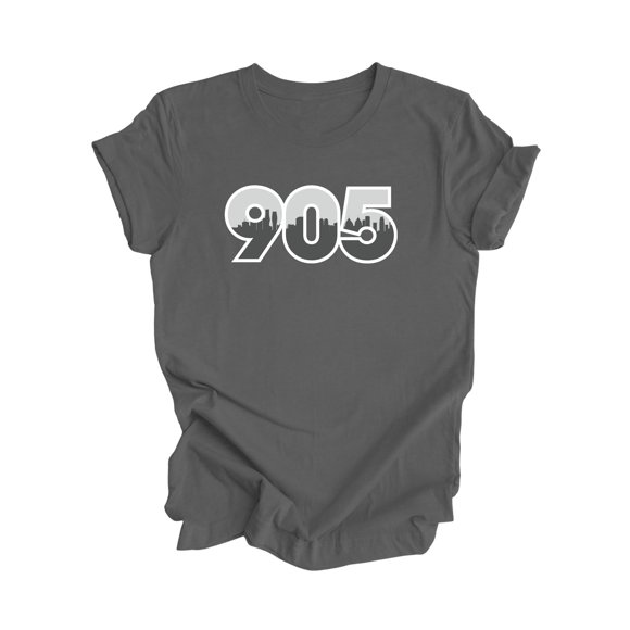 905 Mississauga Ontario Canada Area Code City Skyline Gift - Unisex T-Shirt - Inspired X