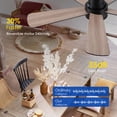 thumbnail image 2 of Ventilador de techo Hounberi 46" negro con luz empotrada y control remoto, 2 of 9