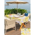 thumbnail image 5 of Outdoor Tablecloth with Umbrella Hole for Patio/Picnic/Party/Camping, Watercolor Lemons Waterproof Table Cloth Rectangle Table Cover Washable, Summer Purple Pink Buffalo Plaid (60"x 84"), 5 of 8