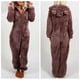 thumbnail image 3 of Plus Size Coral Fleece Jumpsuit for Women Christmas Pajamas One-Piece Pyjamas Winter Warm Women Hooded Onesies Sleepwear S-5XL, 3 of 4