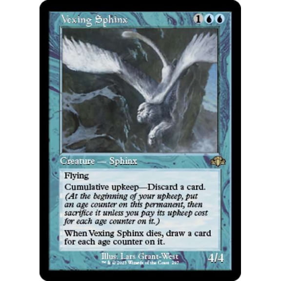 MtG Dominaria Remastered Rare Vexing Sphinx [Old-Frame] #297
