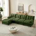 FFZ 138 inch L Shaped Modern Modular Sectional Cloud Couch 4-Seat ...