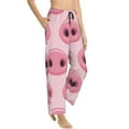 thumbnail image 2 of Uemuo Pig Nose Pattern Women's Wide Leg Palazzo Lounge Pants with Pockets Light Weight Loose Comfy Casual Pajama Pants-, 2 of 9