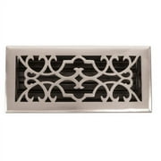 Brass Elegans 120F 4" X 14" Victorian Series Solid Brass Decorative Floor Register Vent
