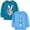 Blue, variant on DOZINSIX 2 Pack Toddler Girls Crewneck Sweatshirts Kids Cotton Cute Embroidered Long Sleeve Fall Winter Pullover Tops