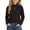 Black -BK37, variant on Girls Turtleneck Pullover Long Sleeve Cute T Shirt for Kid, Solid Casual Warm Fall Winter Shirts for Daily School 2-13 Years White 120