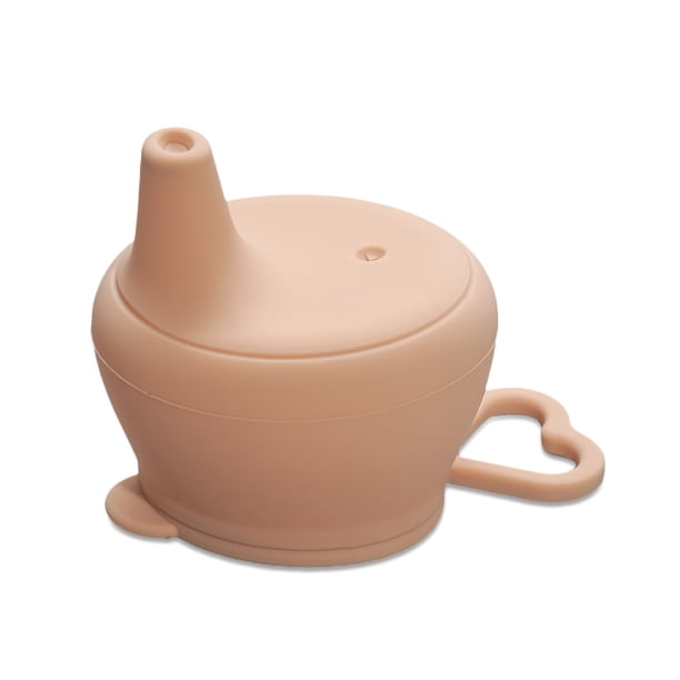 Taza de alimentación para bebés Tapa para sorber Tapa de botella de agua reutilizable para niños Tapa de recambio ajustable a prueba de salpicaduras Albaricoque Inevent BA000374-03