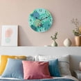 thumbnail image 3 of Wall Clock Teal Green Starfish Shell Clocks PVC Silent Non-Ticking Battery Operated Decorative Nautical Ocean Coral Round Clock for Home Living Room Kitchen Bedroom Office School Wall Decor 14 Inch, 3 of 9