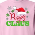 thumbnail image 3 of Inktastic Poppy Claus with Christmas Santa Hat and Snowflakes Adult Sweatshirt, 3 of 4