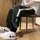 thumbnail image 3 of Pantalones rectos de verano a rayas, pantalones de chándal finos para hombre, sudadera para adultos, pantalones deportivos holgados Y2k de talla grande para hombre, 3 of 5