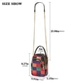 thumbnail image 2 of FORMRS Crossbody Bag for Women Quilted Travel Shoulder Cell Phone Purse with Chain Strap Handbag, Red and Purple Plaid Pattern, 2 of 7