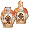 thumbnail image 3 of Happy Thanksgiving Cairn Terrier Turkey Costume Pumpkins Autumn Leaves All Over Print 3D Hoodie Unisex Merch Hoodies Cairns Dog Lover - 13014, 3 of 6