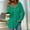Green, variant on Oversized Athletic Tops for Women New Women's Long Sleeve Hooded Button-Up Casual Sweater Light V-Neck Tops Coat Style B-15 Green XXL