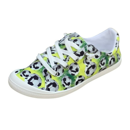 

EUMODR Womens Snow Boots Wide Width Women High Heel Sandals Women Shoes Football Print Color Print Casual Shoes Fashion Soft Sole Non Slip Casual Shoes