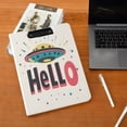thumbnail image 5 of FORMRS A4 Clipboard Folder with Pen Holder Horizontal Foldable School Office Binder, Beige UFO, 5 of 9