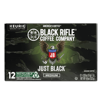 Black Rifle Coffee Company Just Black Keurig K-Cup Pods, Medium Roast, 12 Ct