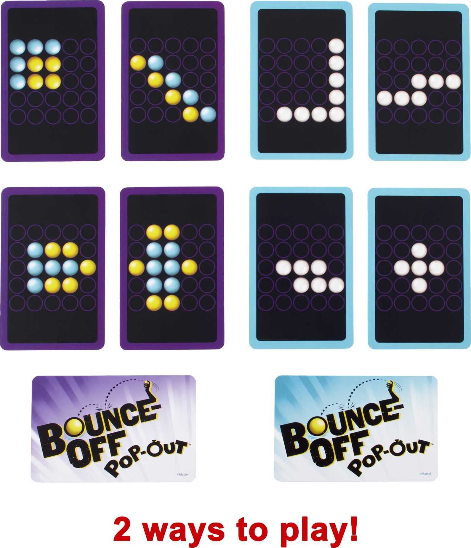 Bounce-Off Pop-Out Game for Kids & Adults, Balls Go Flying with No Batteries Required