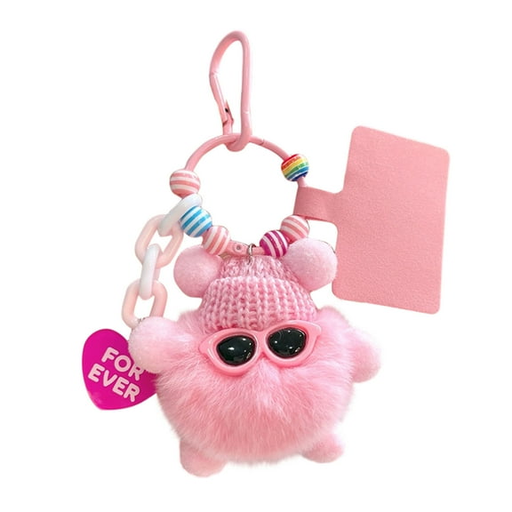 Neorosiri Adorable Soft Mini Keychain Plush - Stylish Accessory for Keys and Bags