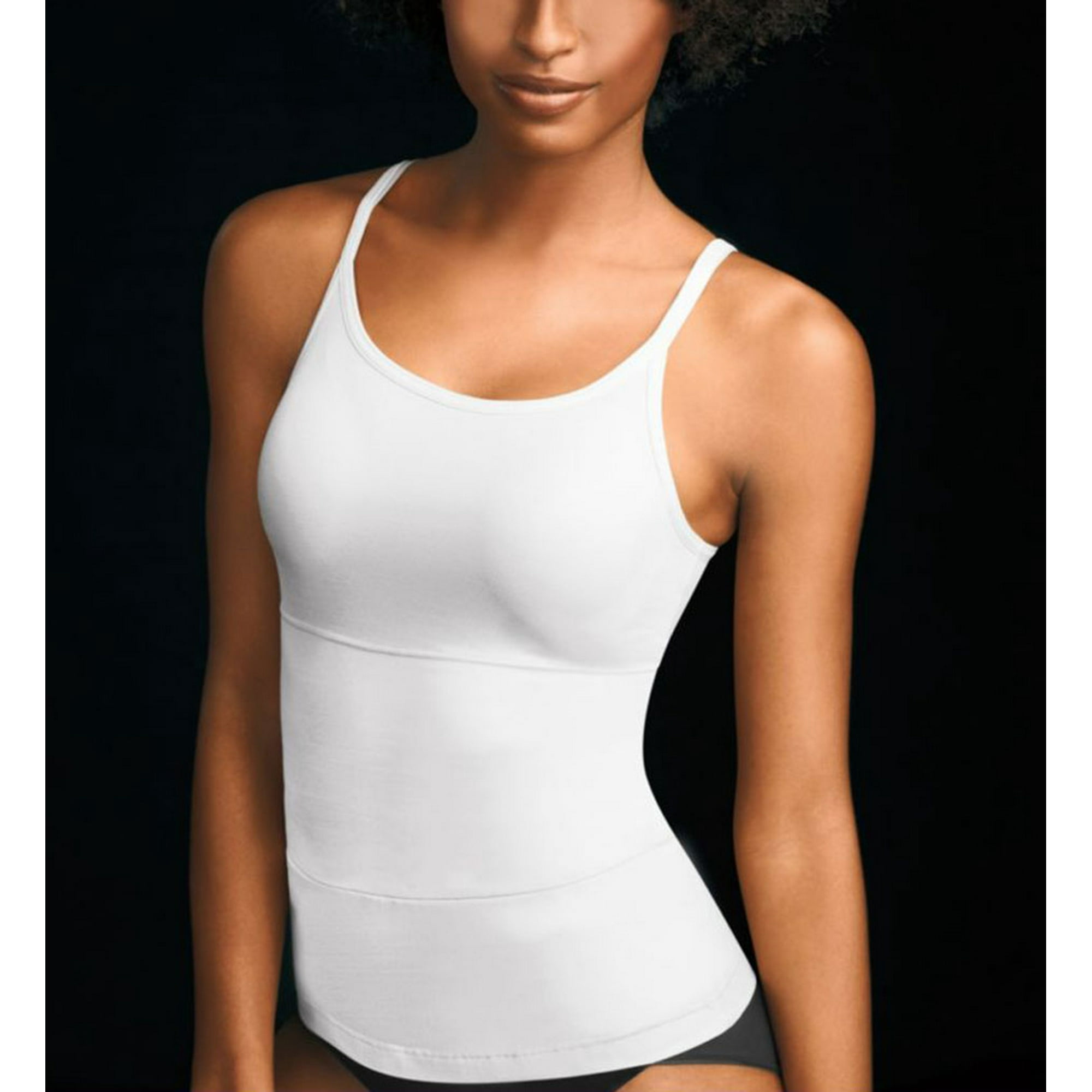 Flexees 3266 Fat Free Dressing Tank Top Size Large White Walmart