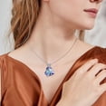 thumbnail image 5 of DESIGNICE Butterfly Love Heart Pendant Necklace with Birthstone Crystals,Mothers Day Gifts,Easter Basket Stuffers,Anniversary Birthday Jewelry for Women Mom Grandma Wife Girlfriend, 5 of 9