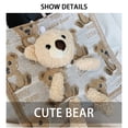thumbnail image 4 of Girls Backpack Teen Teenager Fashion Quilted Small Size Bear Handbag, 4 of 9