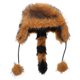 thumbnail image 3 of Gorro de mapache de peluche con protector de orejas, cálido gorro para adultos, gorro de mapache peludo, divertido disfraz de animal para clima frío, para hombres y mujeres, 3 of 8