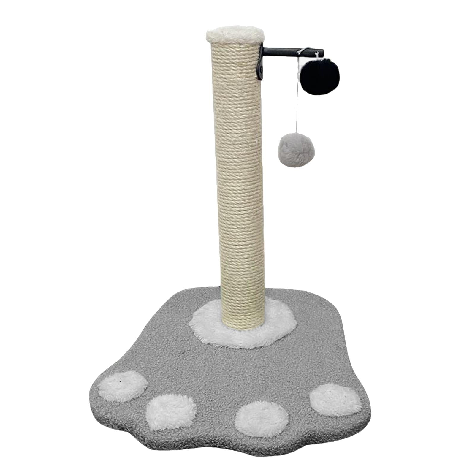 EHJRE Funny Cat post for scratching Scratcher W/ Balls ,Activity Centre Kitten Interactive Toy ,Sisal Cats Climbing for Grind Claw Training , Gray