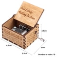 thumbnail image 2 of Caja de música elegante de madera Caja musical grabada manual para amigos Niños Niños Niñas, 2 of 5