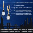 thumbnail image 2 of Gem Stone King 18K Yellow Gold Plated Silver White Moissanite and Black Onyx Dangle Earrings for Women with Lab Grown Diamond (4.67 Cttw, Oval 9X7MM), 2 of 6