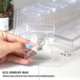 thumbnail image 5 of Acrylic Jewelry Box Organizer - Clear Jewelry Organizer Holder for Rings Earrings Necklaces - Transparent Jewelry Storage Case with 20 Sealed Bags - Home Travel Jewelry Display for Women, 5 of 8