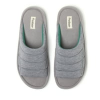 Dearfoams Cozy Comfort Men's Quilted Jersey Slide Slippers