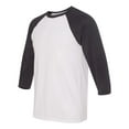 thumbnail image 2 of BELLA + CANVAS Unisex Three-Quarter Sleeve Baseball Tee Size up to 2XL, 2 of 5