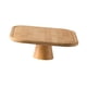 thumbnail image 2 of Soporte rectangular para pedestal de pastel,Plato para servir de madera,Plato para pastel con patas altas,Plato de exhibición para postres y pasteles, 2 of 9