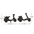 thumbnail image 3 of DecMode Aluminum Traditional Sculpture, Black, 2 - Pieces, 3 of 9
