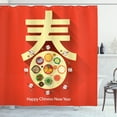 thumbnail image 1 of Ambesonne Chinese New Year Shower Curtain, Family Dinner, 69"Wx84"L, Multicolor, 1 of 3