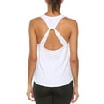 thumbnail image 5 of Women's Sleeveless Yoga Workout Tank Tops Scoop Neck Loose Fit Back Hollow Out Running Exercise T-Shirt Activewear, 5 of 7